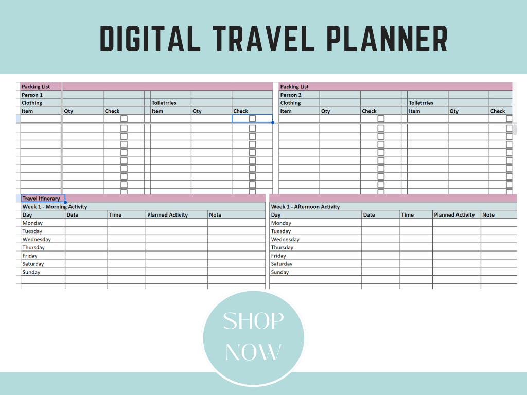 Digital Travel Planner - Payhip