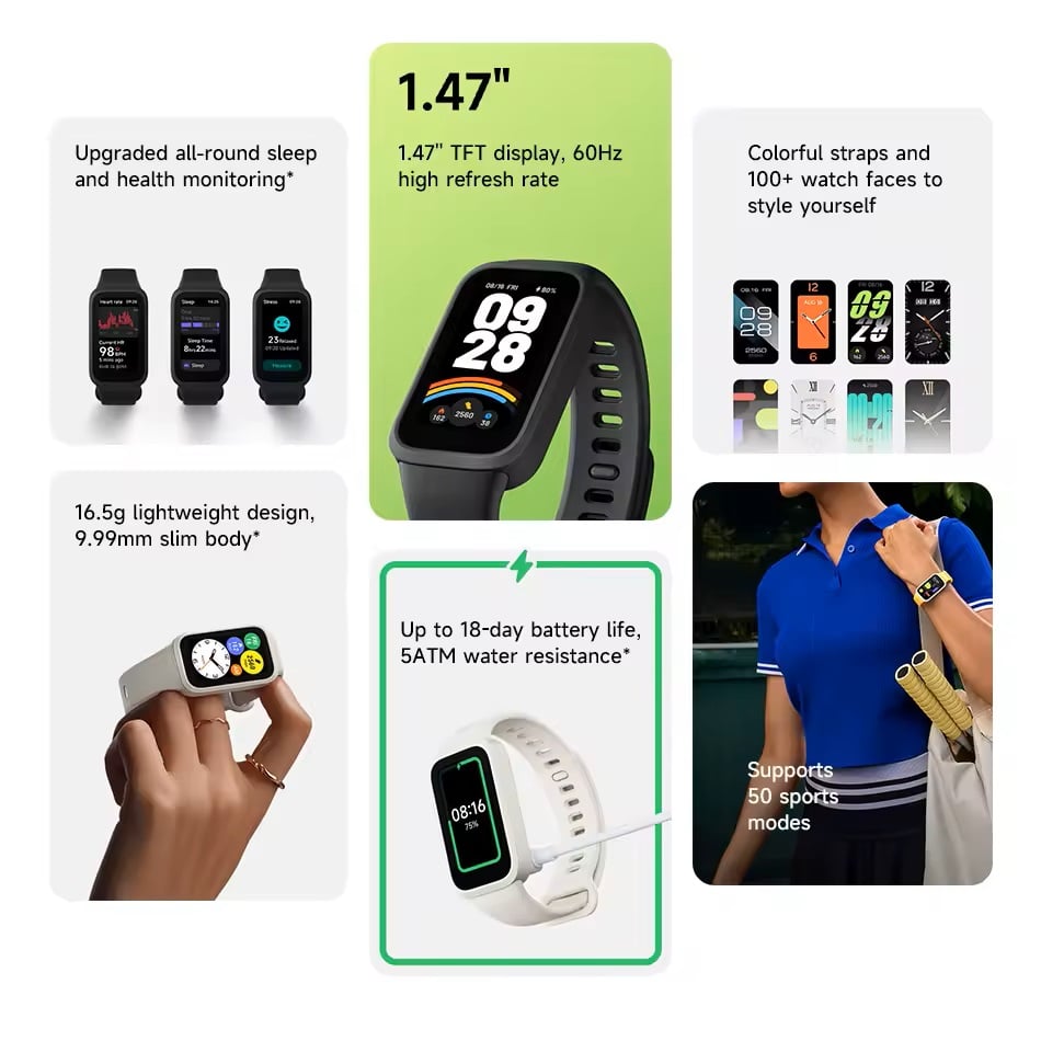Xiaomi Smart Band 9 Active Fitness Tracker