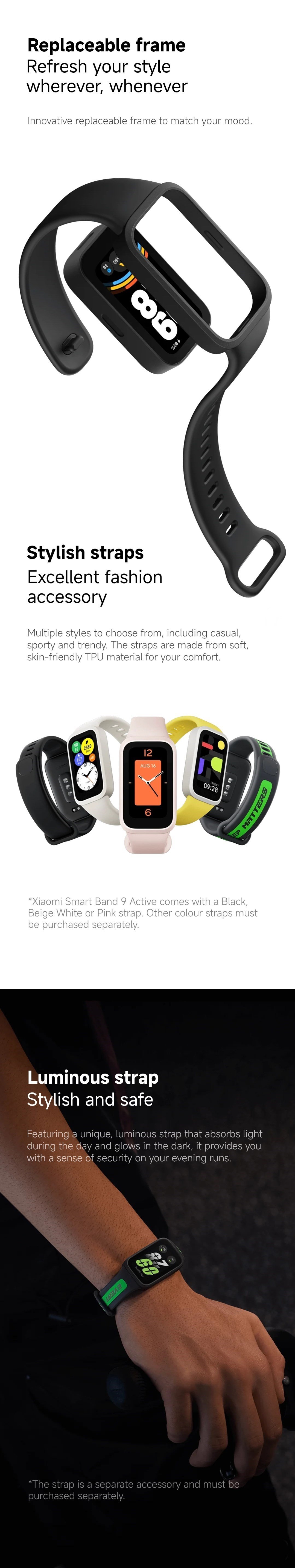 Xiaomi Smart Band 9 Active Replaceable frame Fitness Tracker