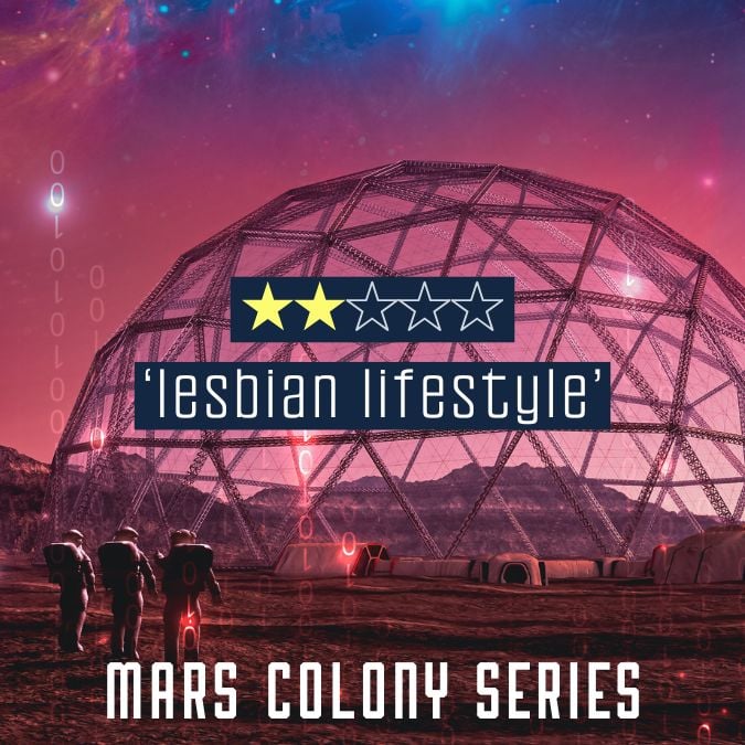 2 stars. 'Lesbian lifestyle'. Devon Island Mars Colony series.