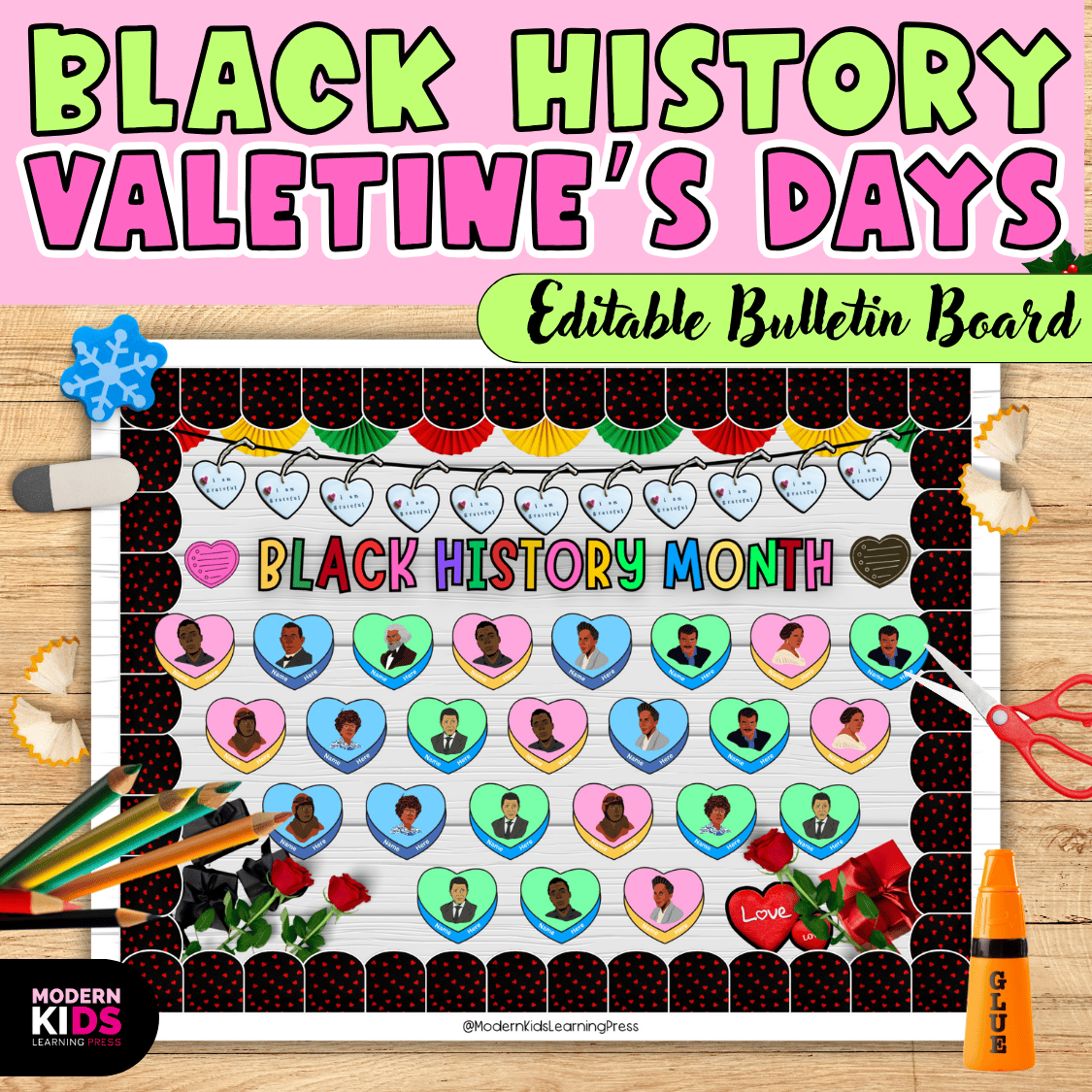 Celebrate Black Love: Black History Month Valentine Bulletin Board ...