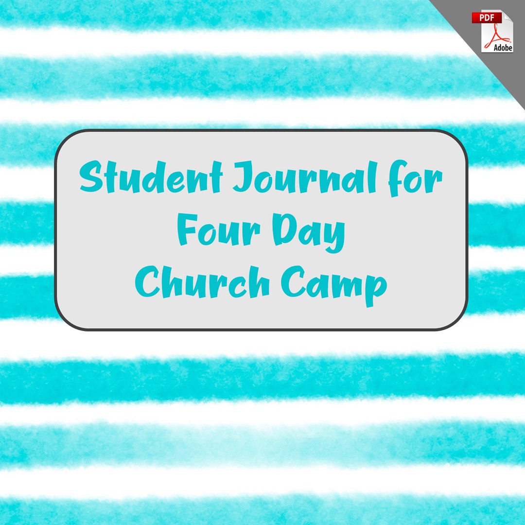Student Journal for Four Day Church Camp (PDF License)