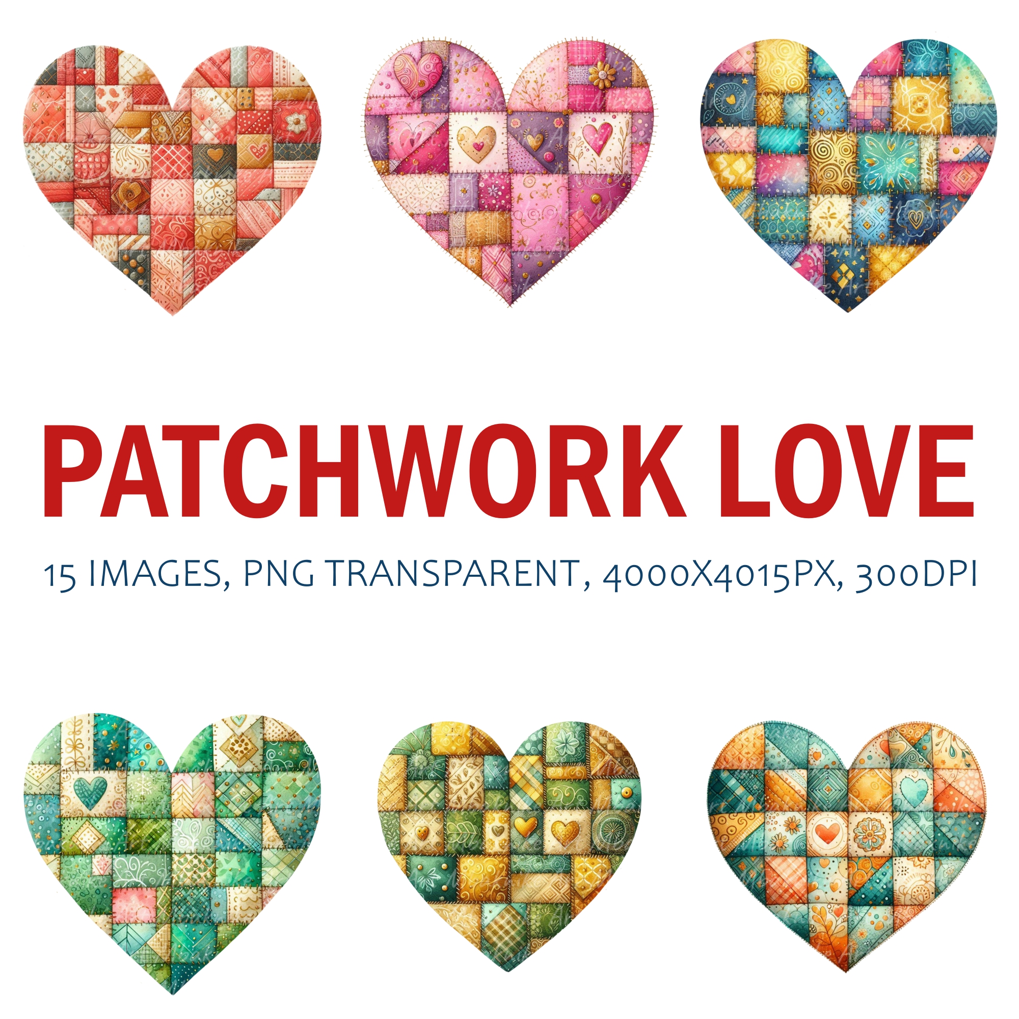 15 High-Resolution Images Patchwork Love - Payhip