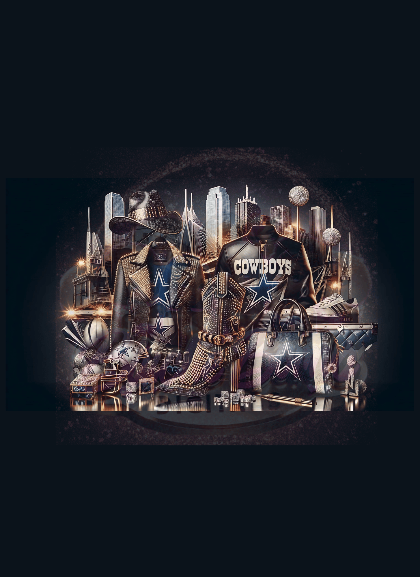 Luxe Dallas Cowboys-Inspired Fashion & Decor Digital Art - Payhip