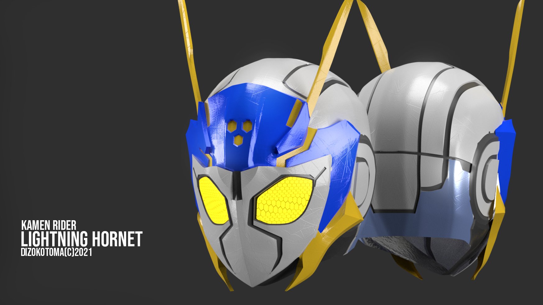[STl] Kamen Rider lightning hornet cosplay 3d print