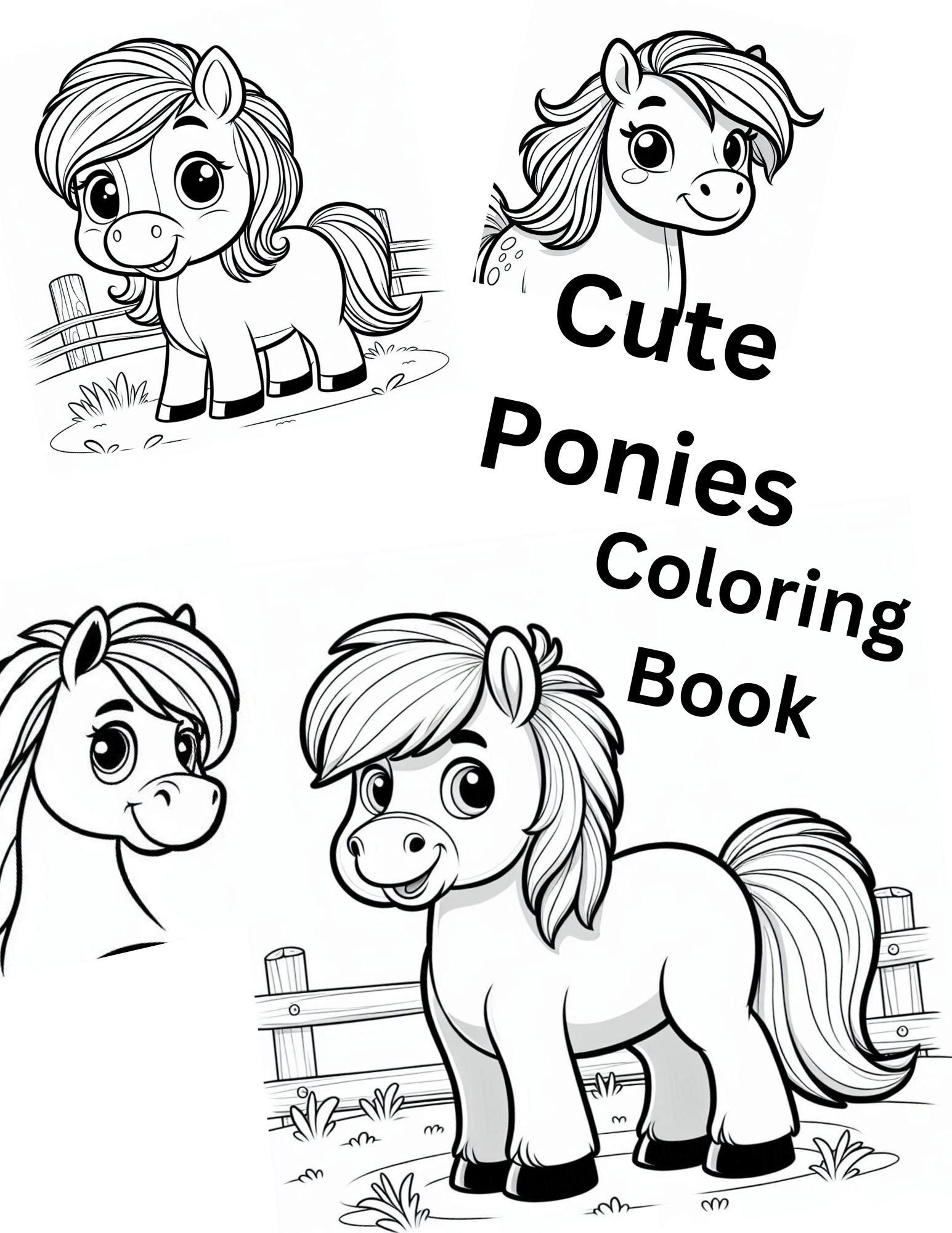 Colouring Ponies Learning 🐴Ponies Coloring Pages | 41 Printable Pages | Kids & Adult Coloring PDF ...
