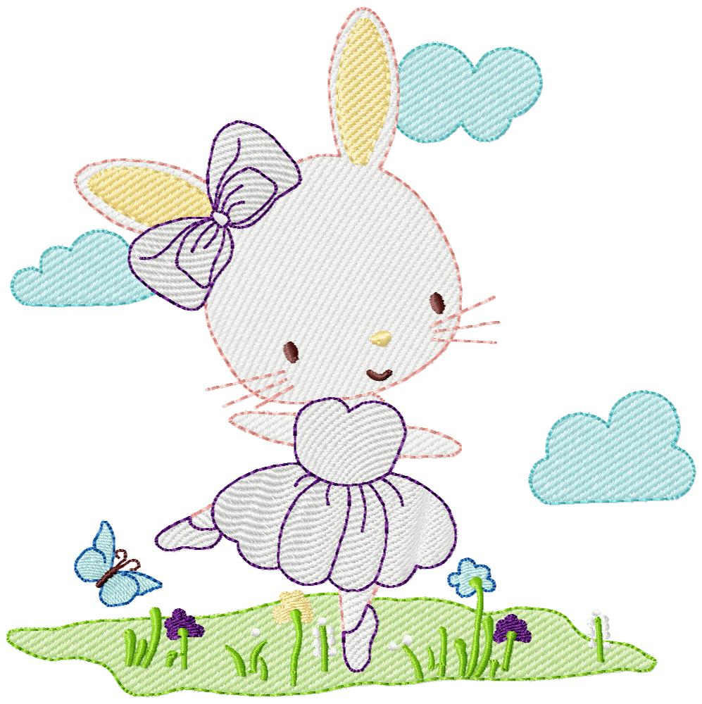 bunny Embroidery Design - rabbit Machine Embroidery designs pattern - rabbit Embroidery file - rabbit embroidery pes - rabbit embroidery pack - rabbit embroidery Bundle - rabbit applique - rabbit monogram