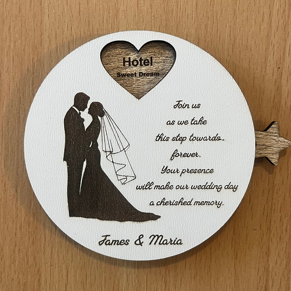 Wooden Invitations for Special Occasions - Handmade and Laser Engraved