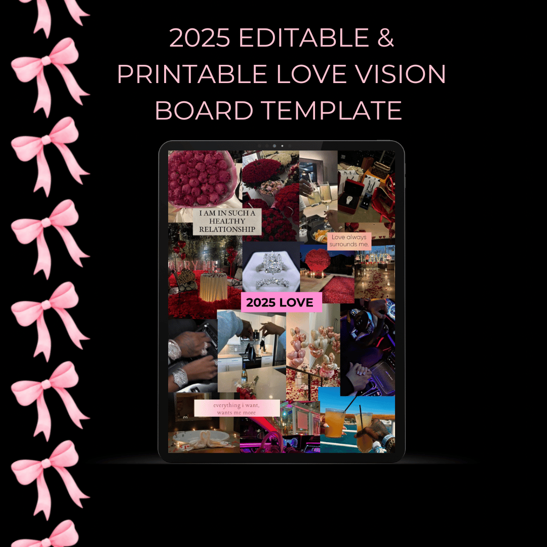 2025 Love Vision Board Template - Payhip