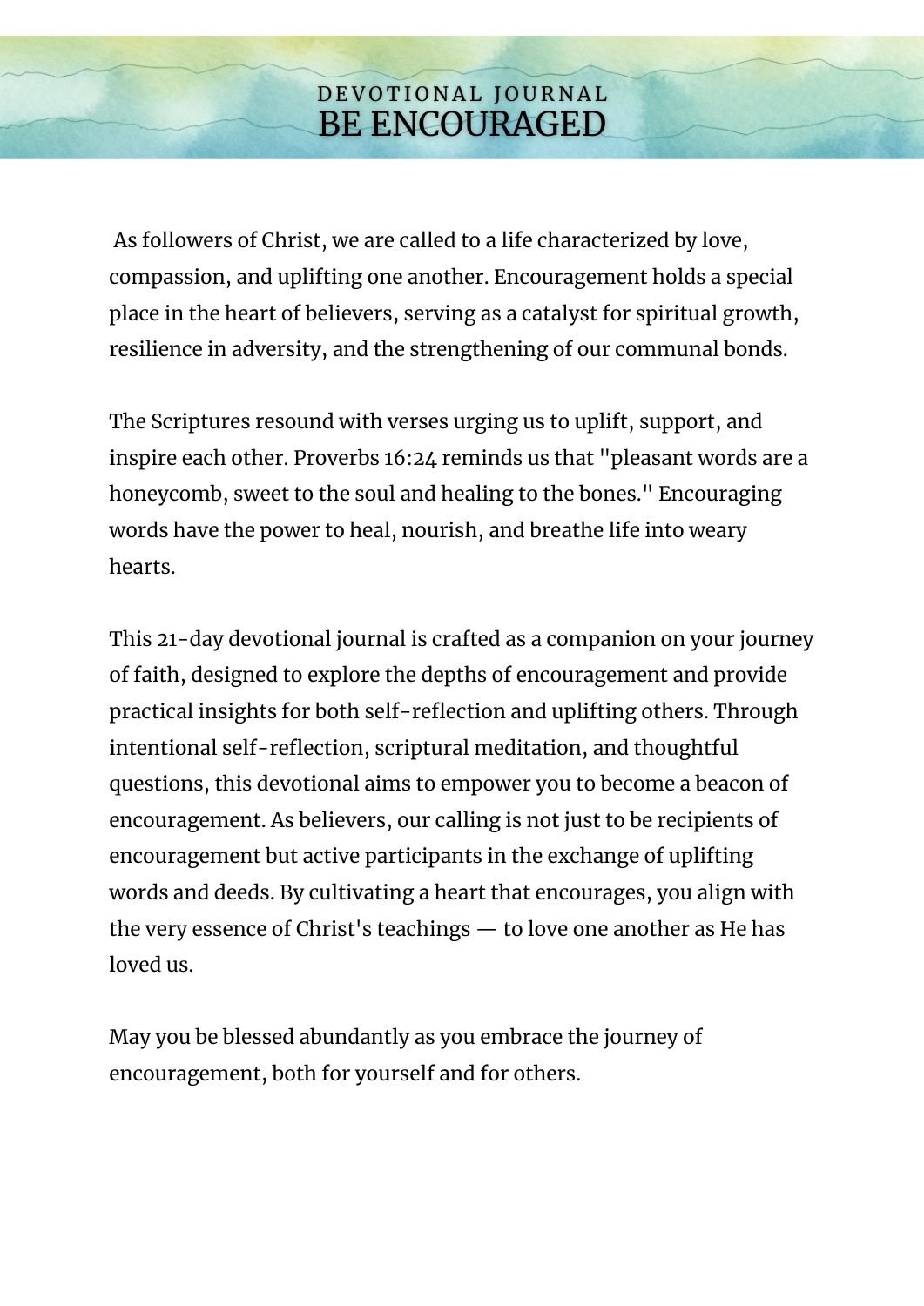 be encouraged devotional intro