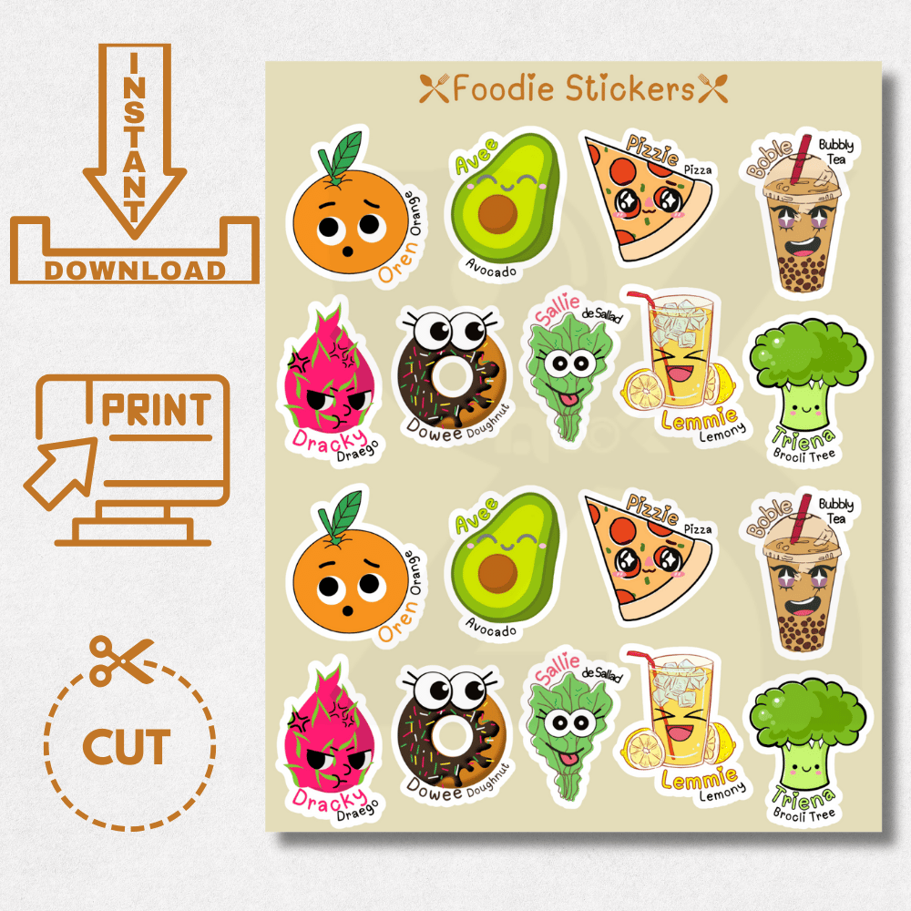 Foodie Stickers