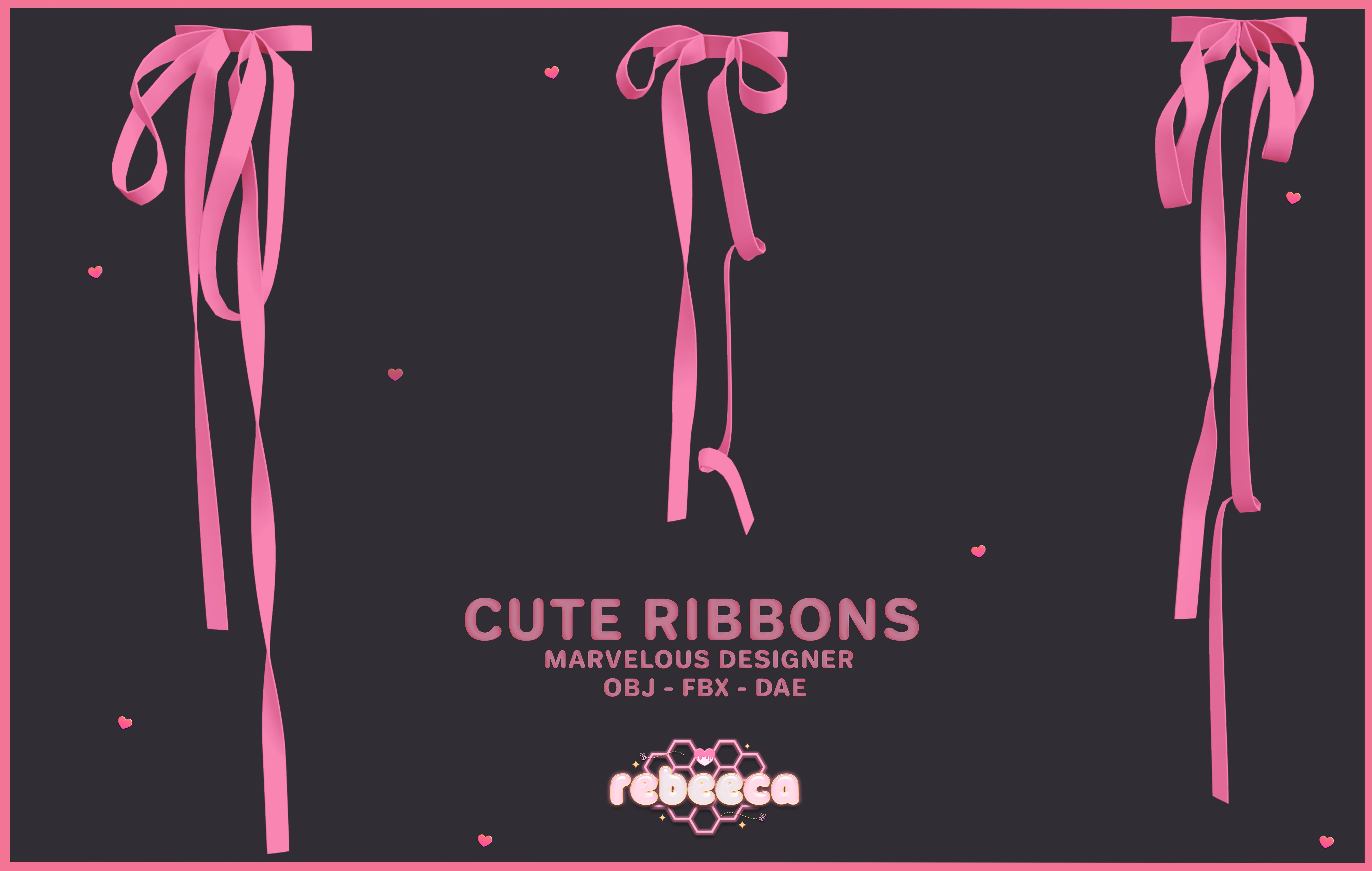 Adorable Ribbon Cute Ribbon - Personal Use