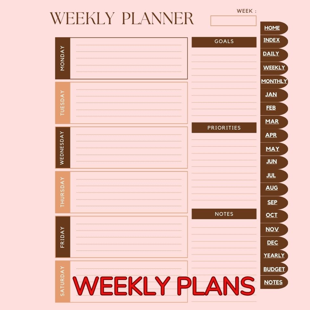 Simple minimalist digital planner bundle 2025 - Payhip