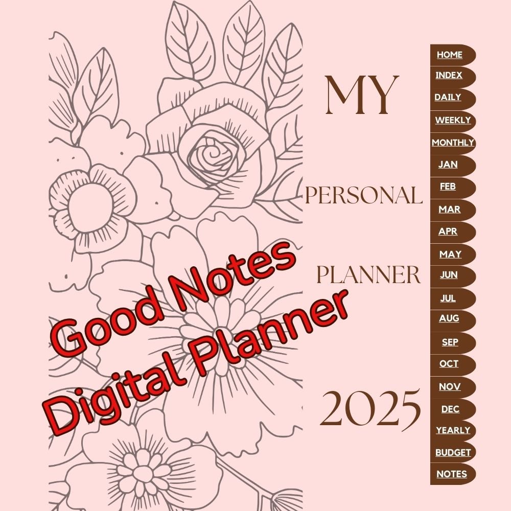 Simple minimalist digital planner bundle 2025 - Payhip