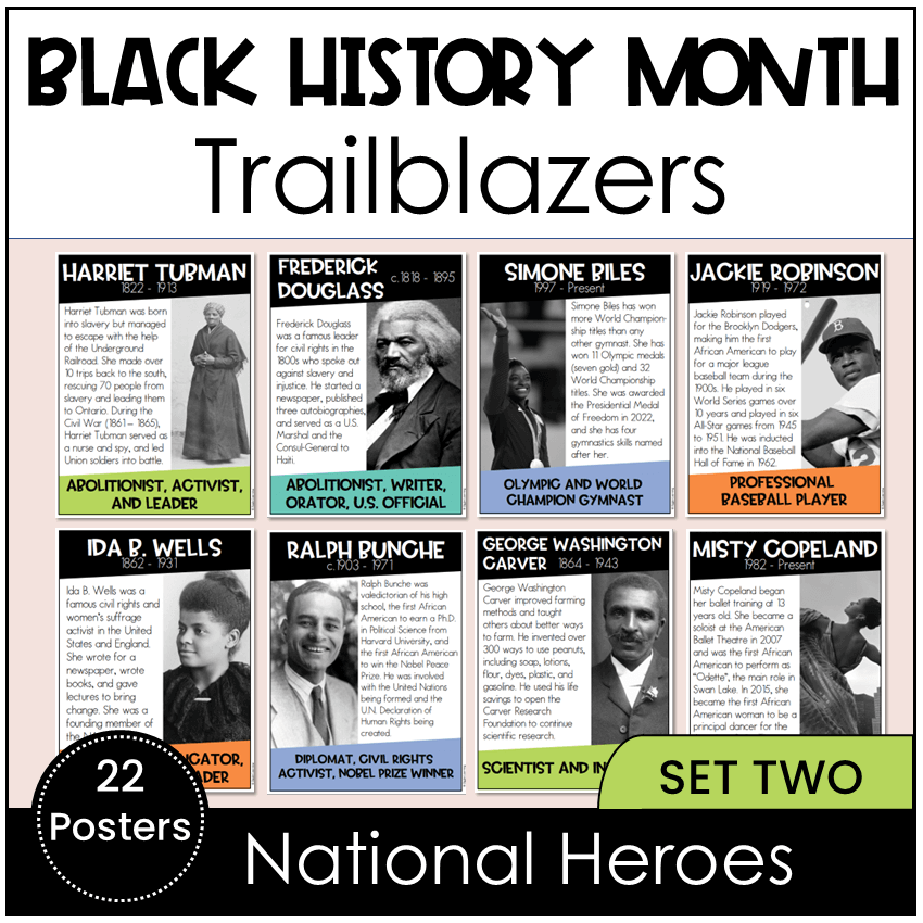 Black History Month Posters STEM Careers African Americans Scientists ...