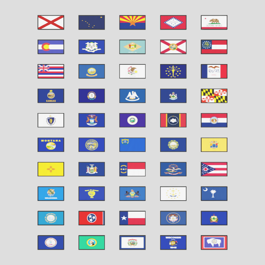 50 State Flag Tactical Patch Set - Payhip