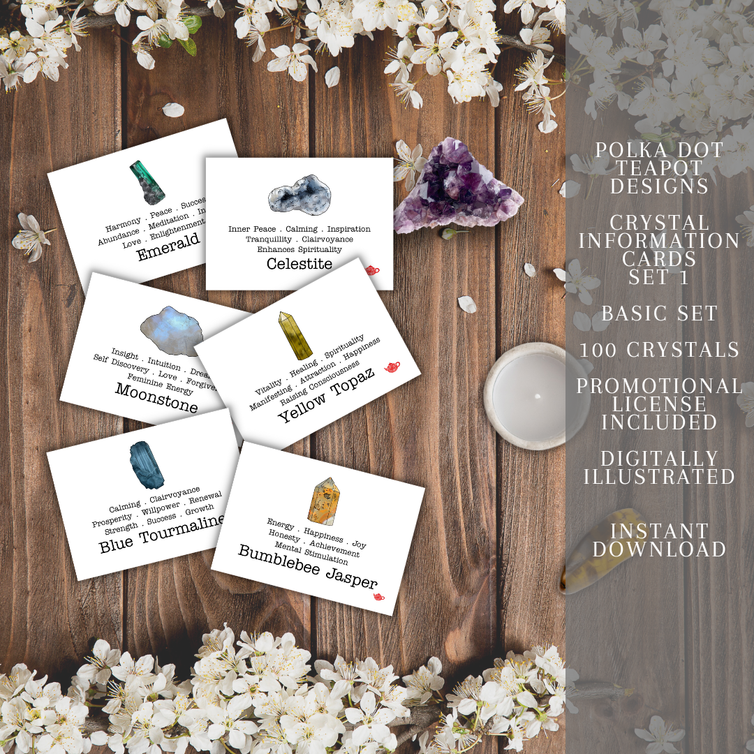 Crystal Information Cards - Payhip
