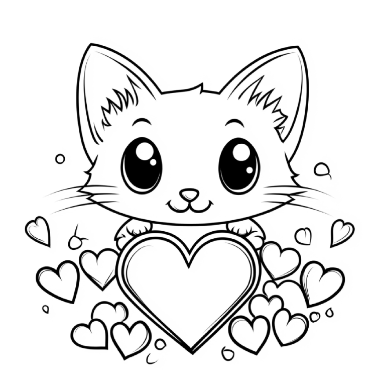 Bold and Easy Sweet Hearts Coloring Book