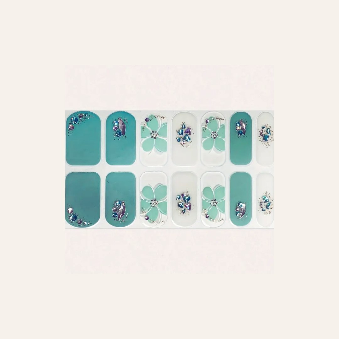 bling gel nails for spring