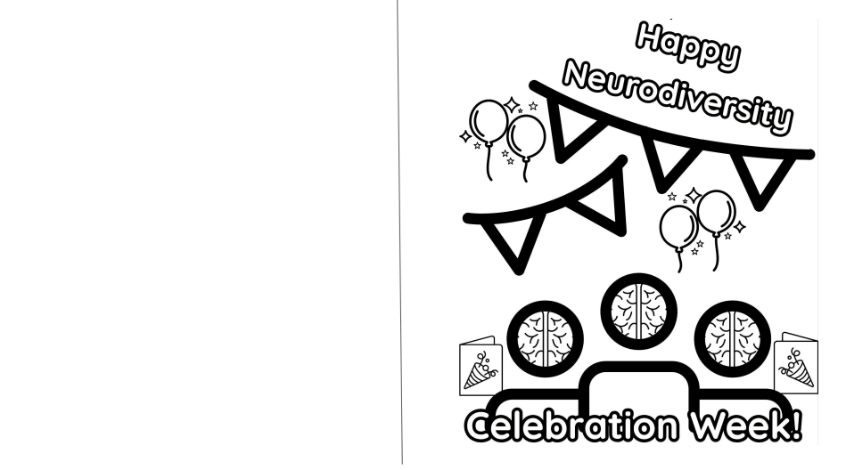 Neurodiversity Celebration week card printable