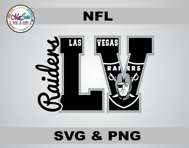 Las Vegas Raiders SVG and PNG digital design – NFL football team logo cut file for Cricut, Silhouette, sublimation, and DTF printing