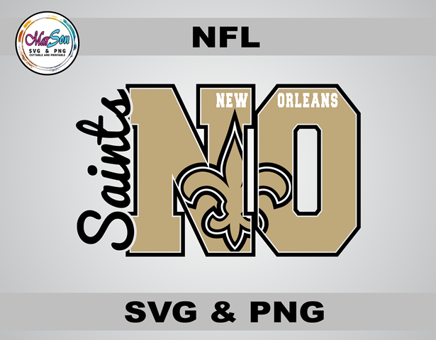 New Orleans Saints SVG and PNG digital design – NFL football team logo cut file for Cricut, Silhouette, sublimation, and DTF printing