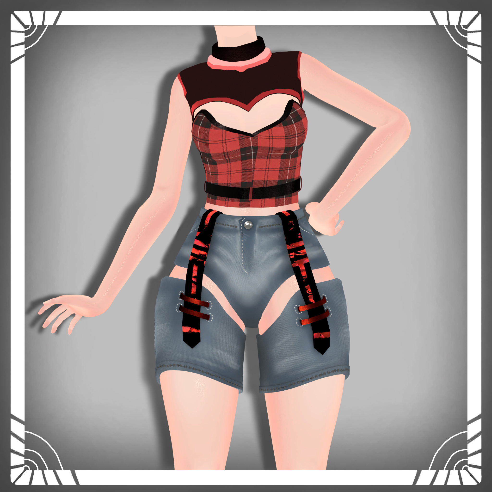 Casual outfit asset representing a package imported into Unity