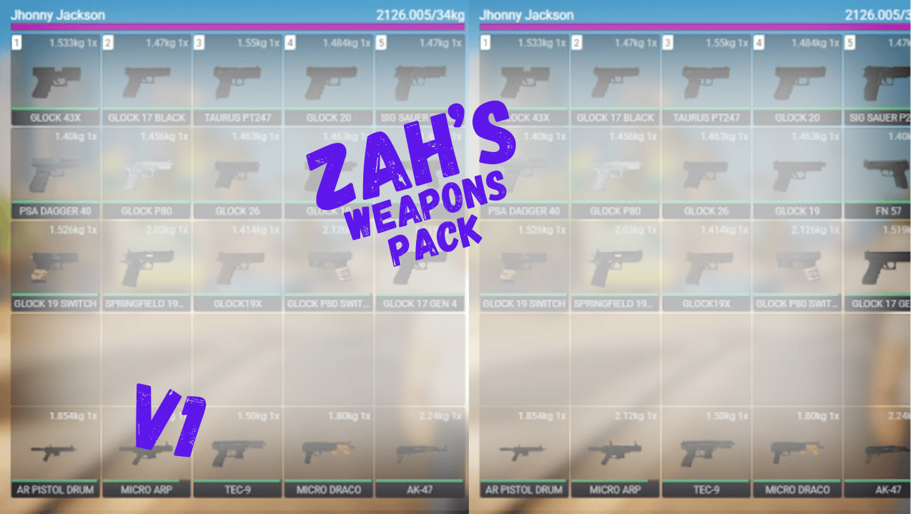 Zah's Weapons Pack V1 - Payhip
