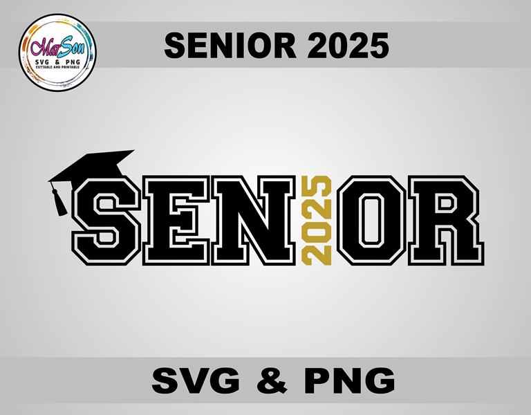 Class of 2025 SVG and PNG digital design, perfect for Cricut and Silhouette cutting machines, sublimation, and DIY graduation projects like custom t-shirts, mugs, and keepsakes