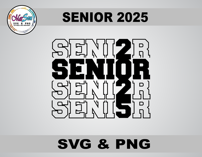 Class of 2025 SVG and PNG digital design, perfect for Cricut and Silhouette cutting machines, sublimation, and DIY graduation projects like custom t-shirts, mugs, and keepsakes