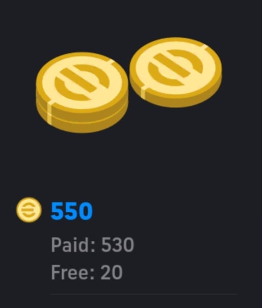 550 coins efootball