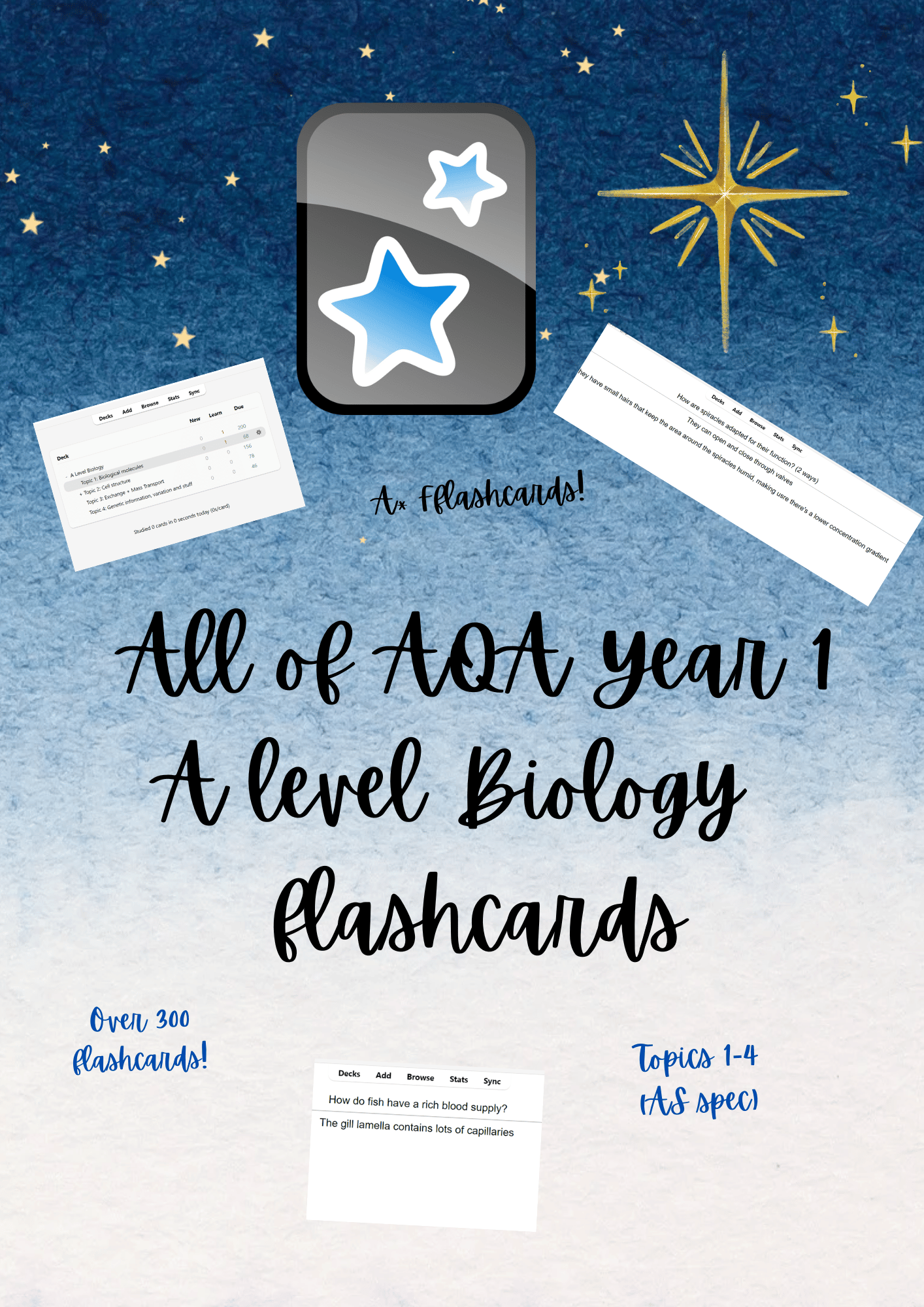 AQA A level Biology Year 1 Flashcards - Payhip