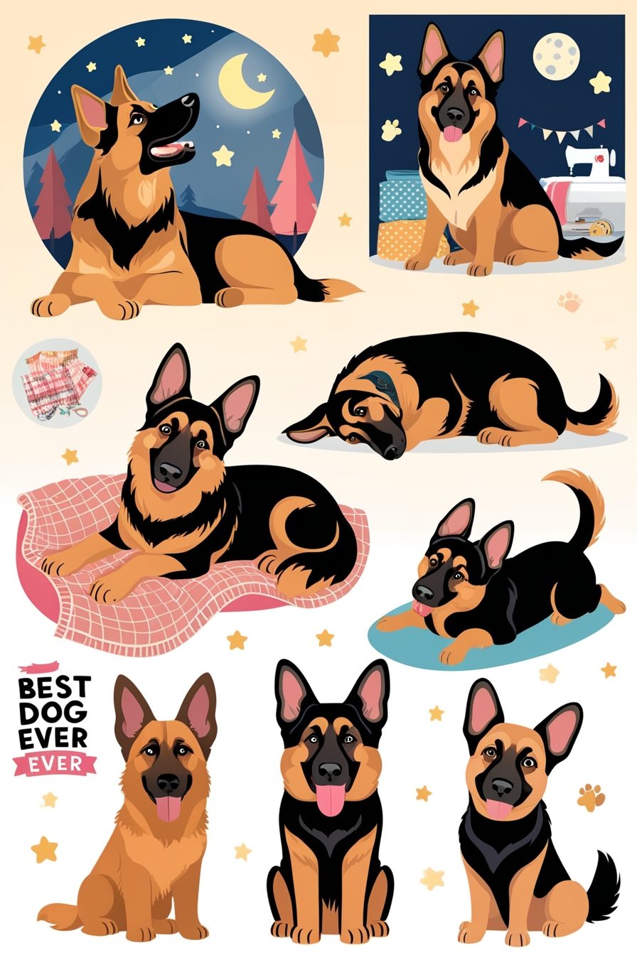 Free German Shepherd Clipart