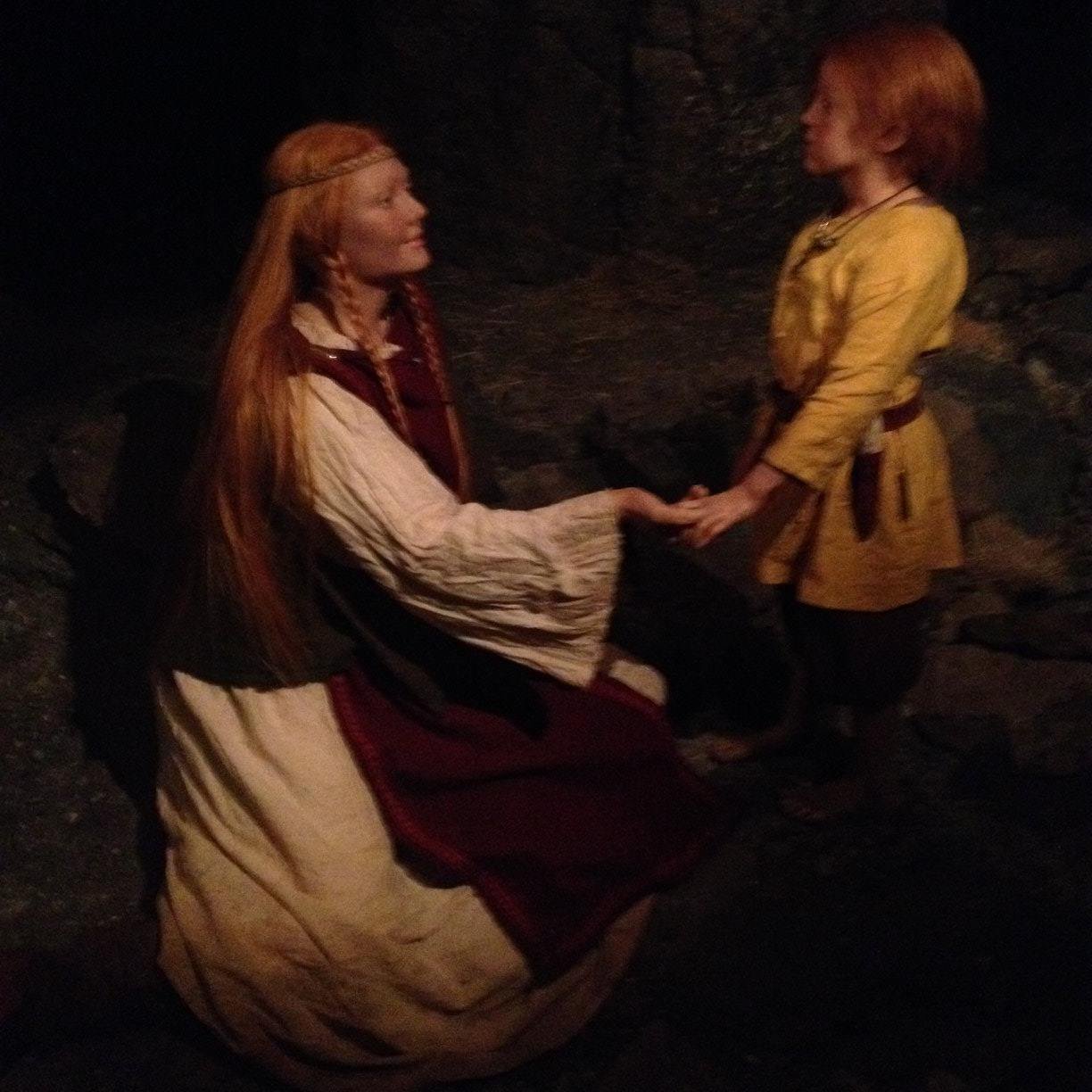Early settlers at the Saga Museum