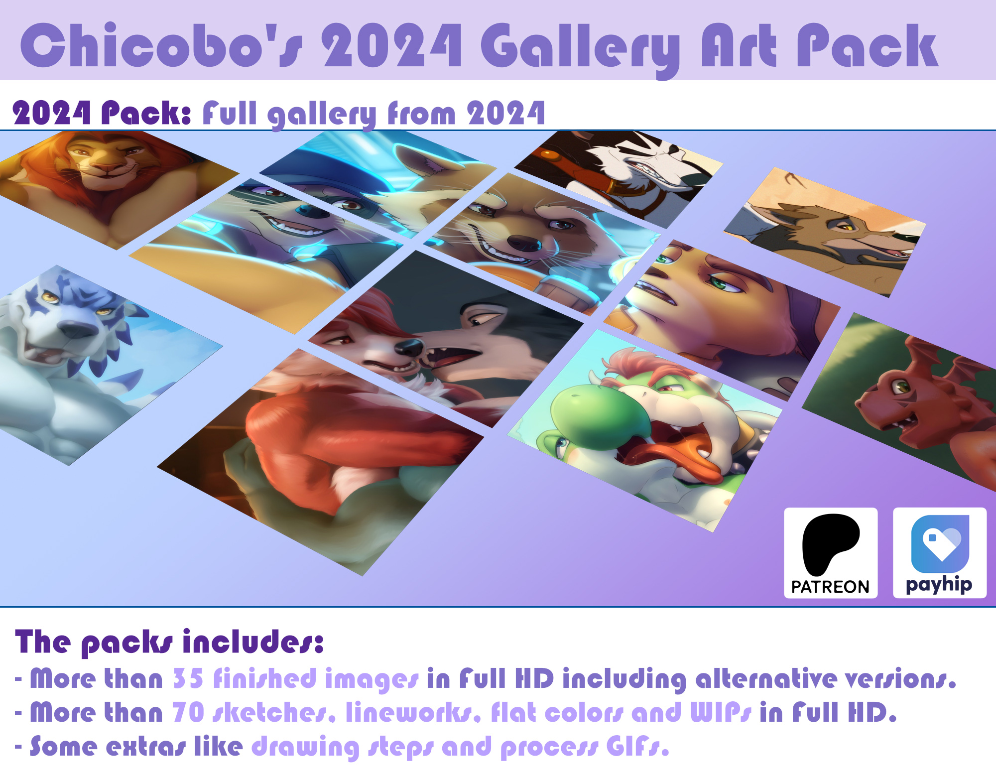 Chicobo's 2024 Full Gallery Art Pack - Payhip