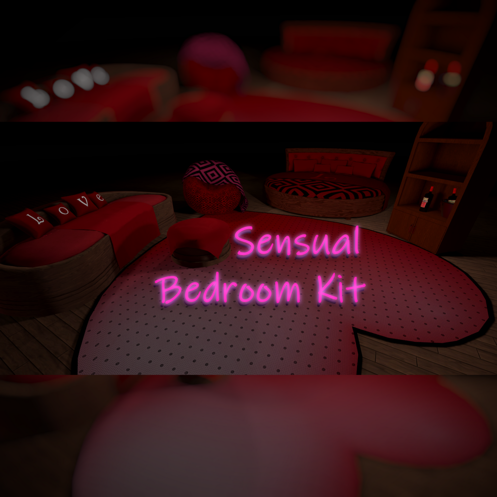 3D Sensual Bedroom Kit Vrchat