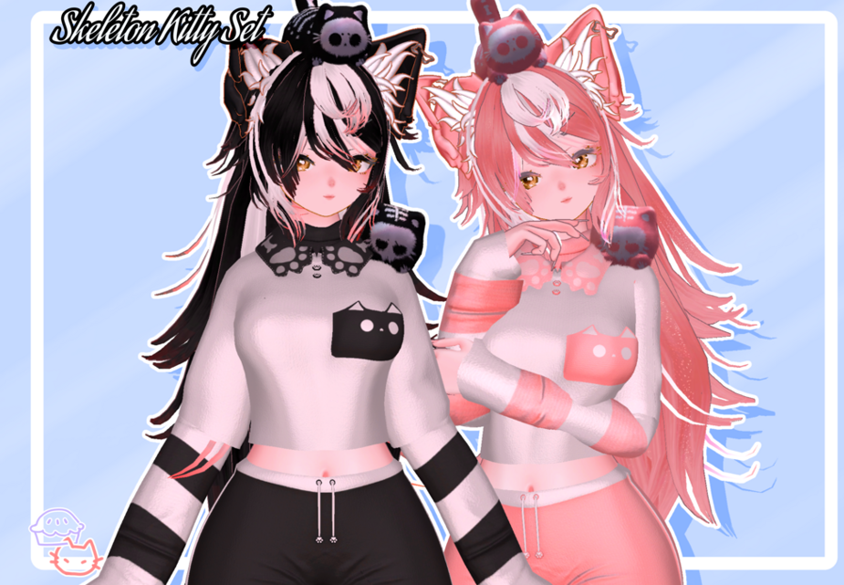 Skeleton Kitty Set