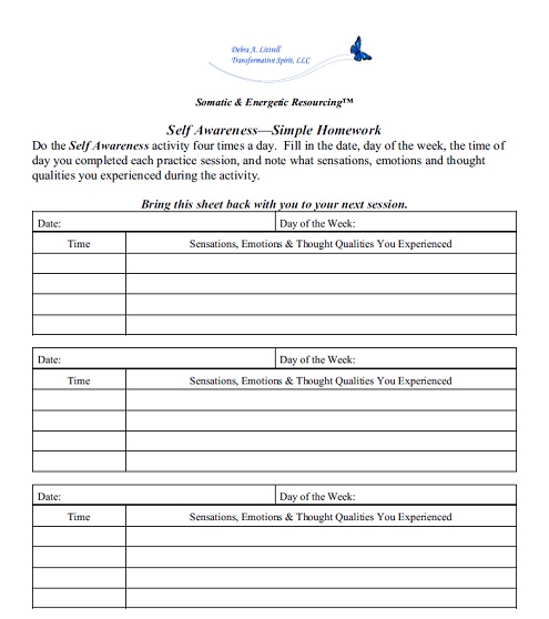 Self-Awareness - Simple Homework