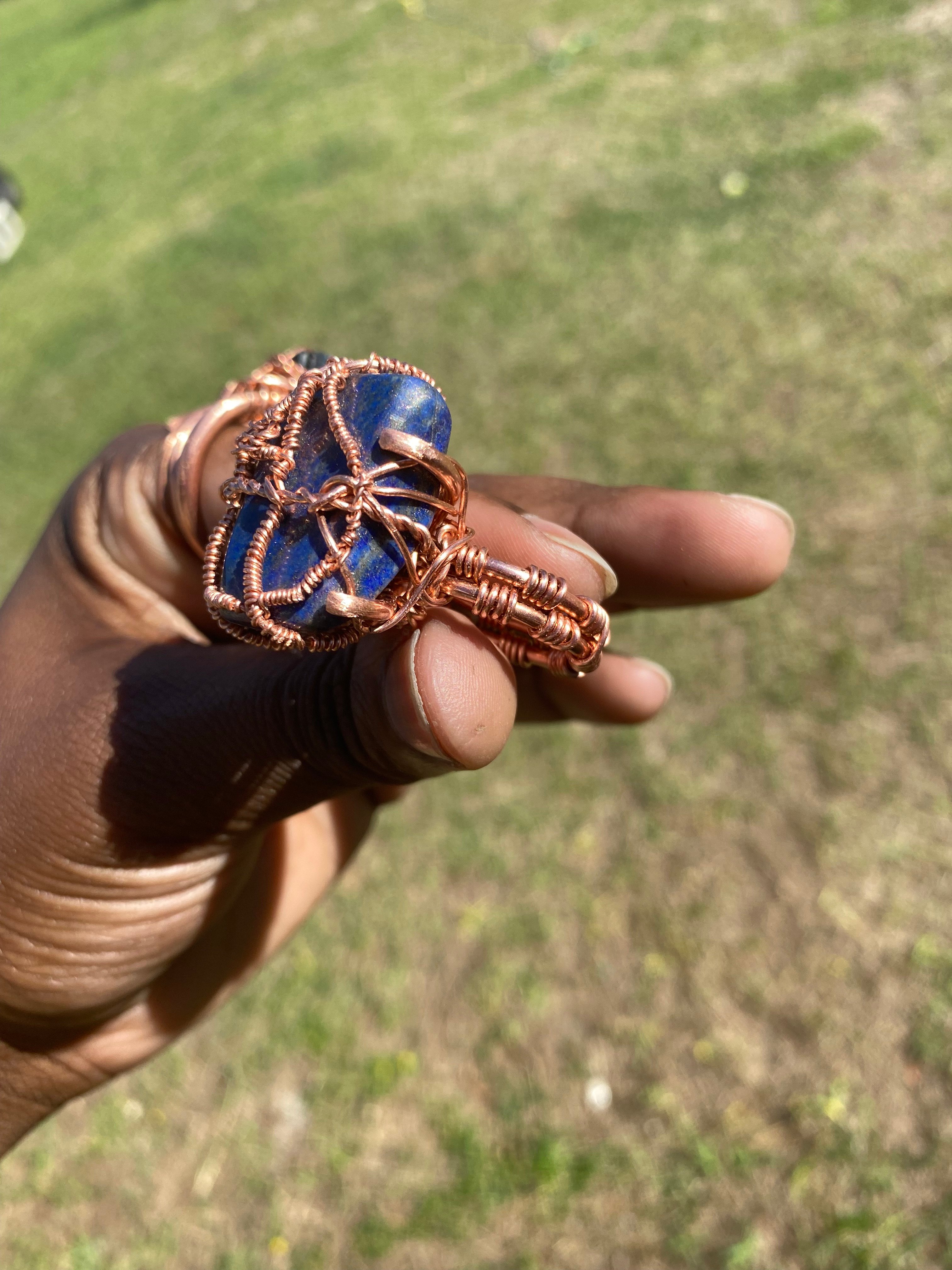 Coppercraft Rings Custom Copper Rings With Crystal - Payhip