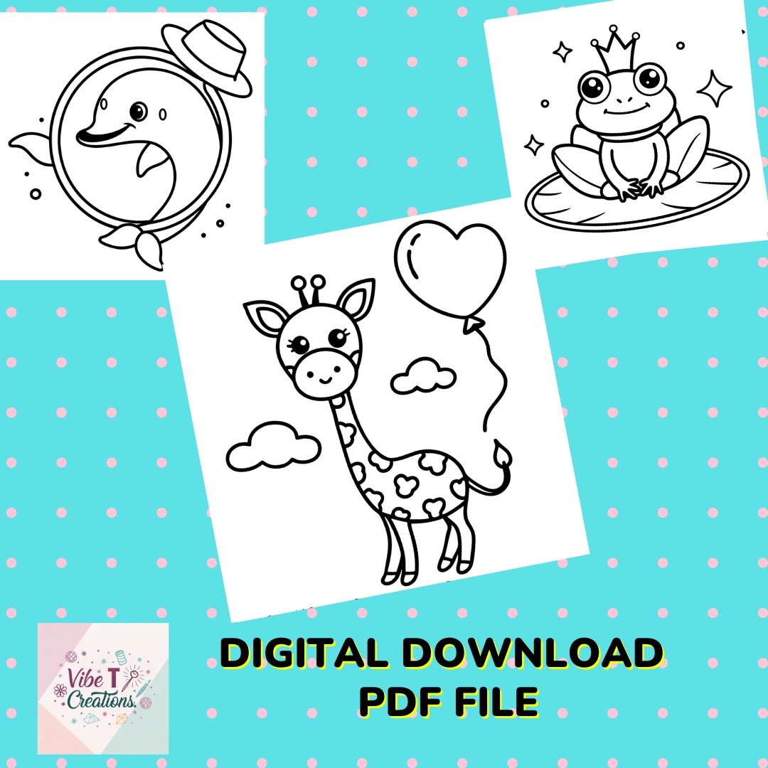 Chibi Cute Animal Coloring Book for Kids: Adorable Kawaii Baby Animals, Fun and Easy Big Designs, Whimsical Chibi Art for Kids and Teens