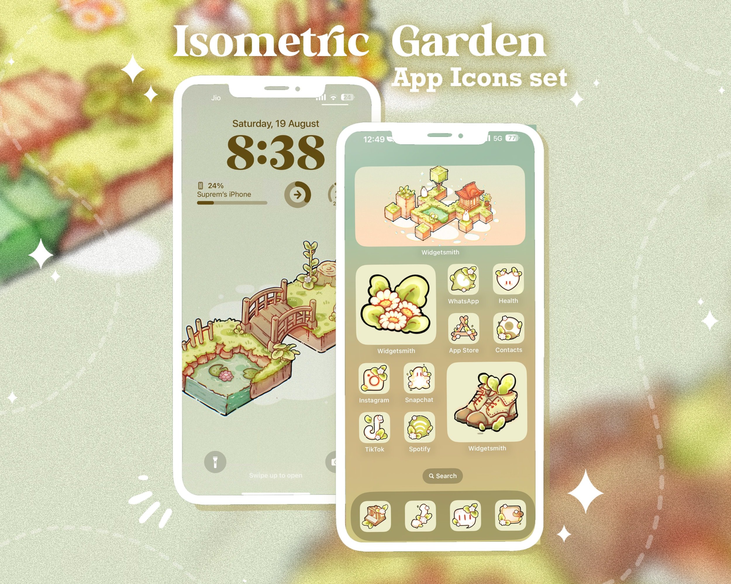 Isometric Garden App Icon Set - Payhip