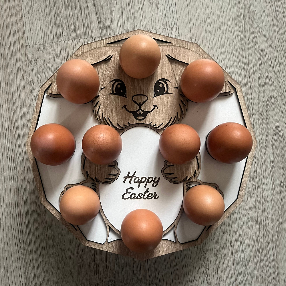 Easter egg bowls, Easter egg holders, laser cutting designs