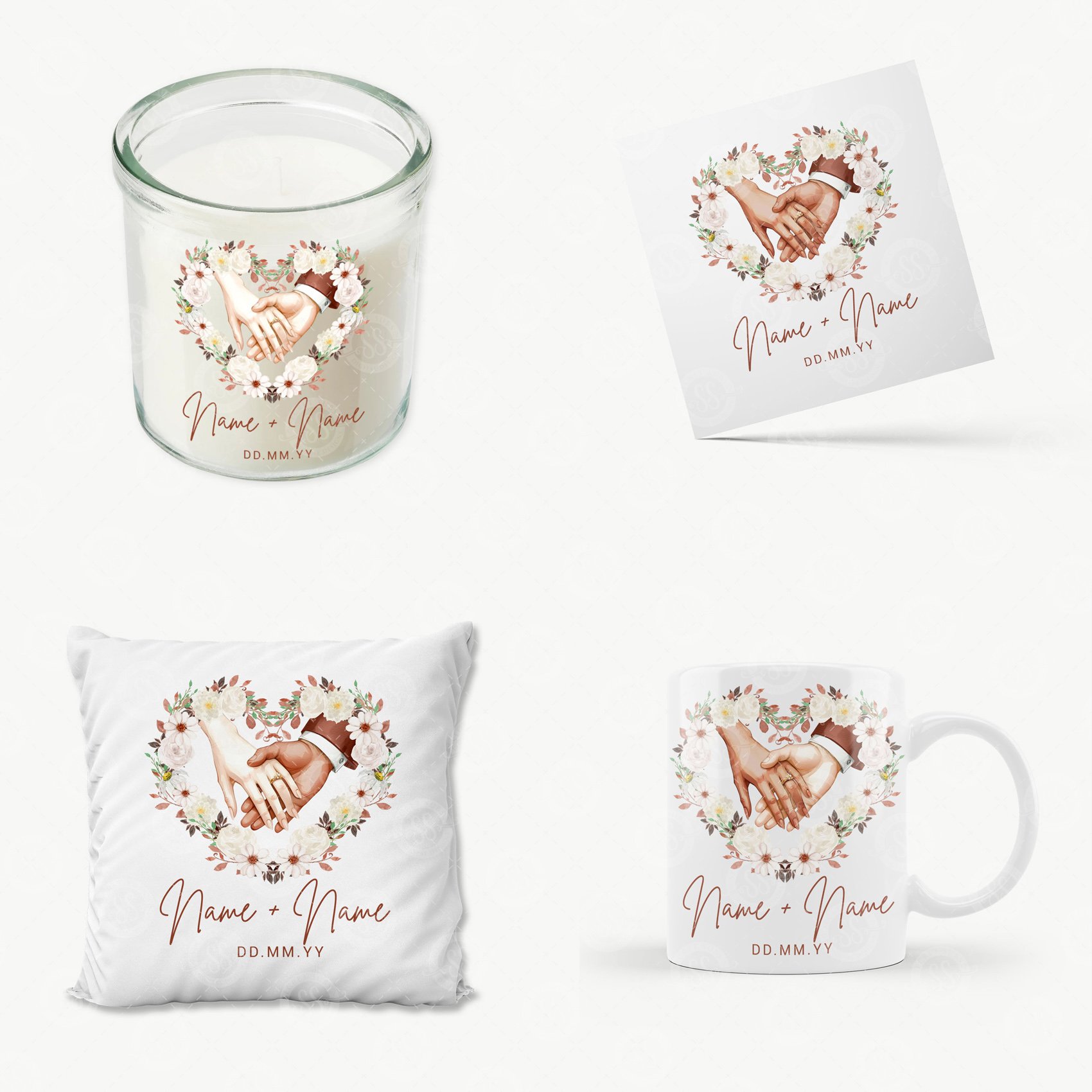 Wedding Hand Floral Wreath Bundle - Payhip