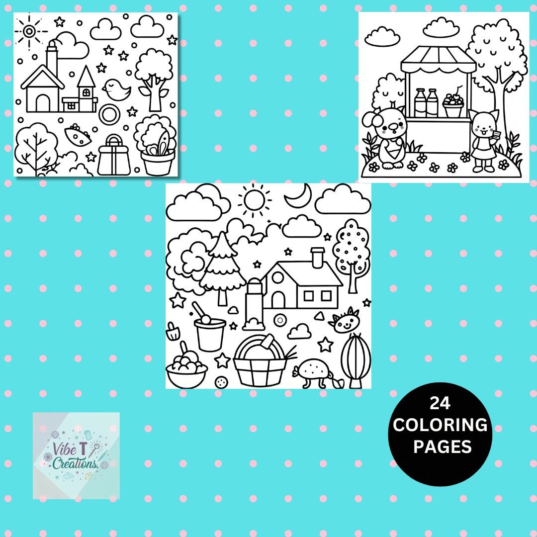 Seasonal Fun Coloring Pages for Kids | Cute and Easy Bold Line Art | Holiday and Festival-Themed Printable Coloring Book