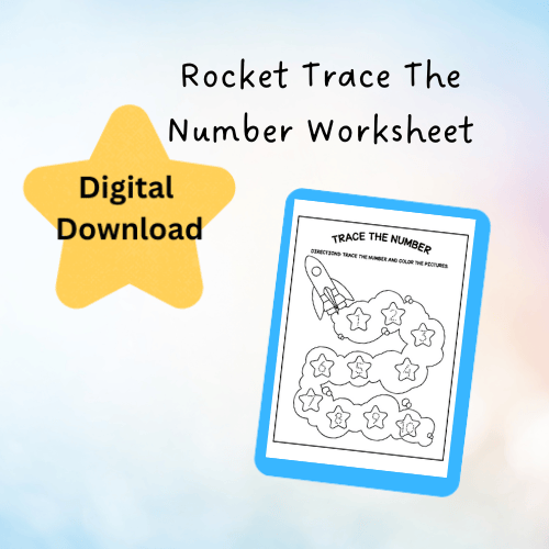 Rocket Number Check Rocket Trace The Numbers Worksheet