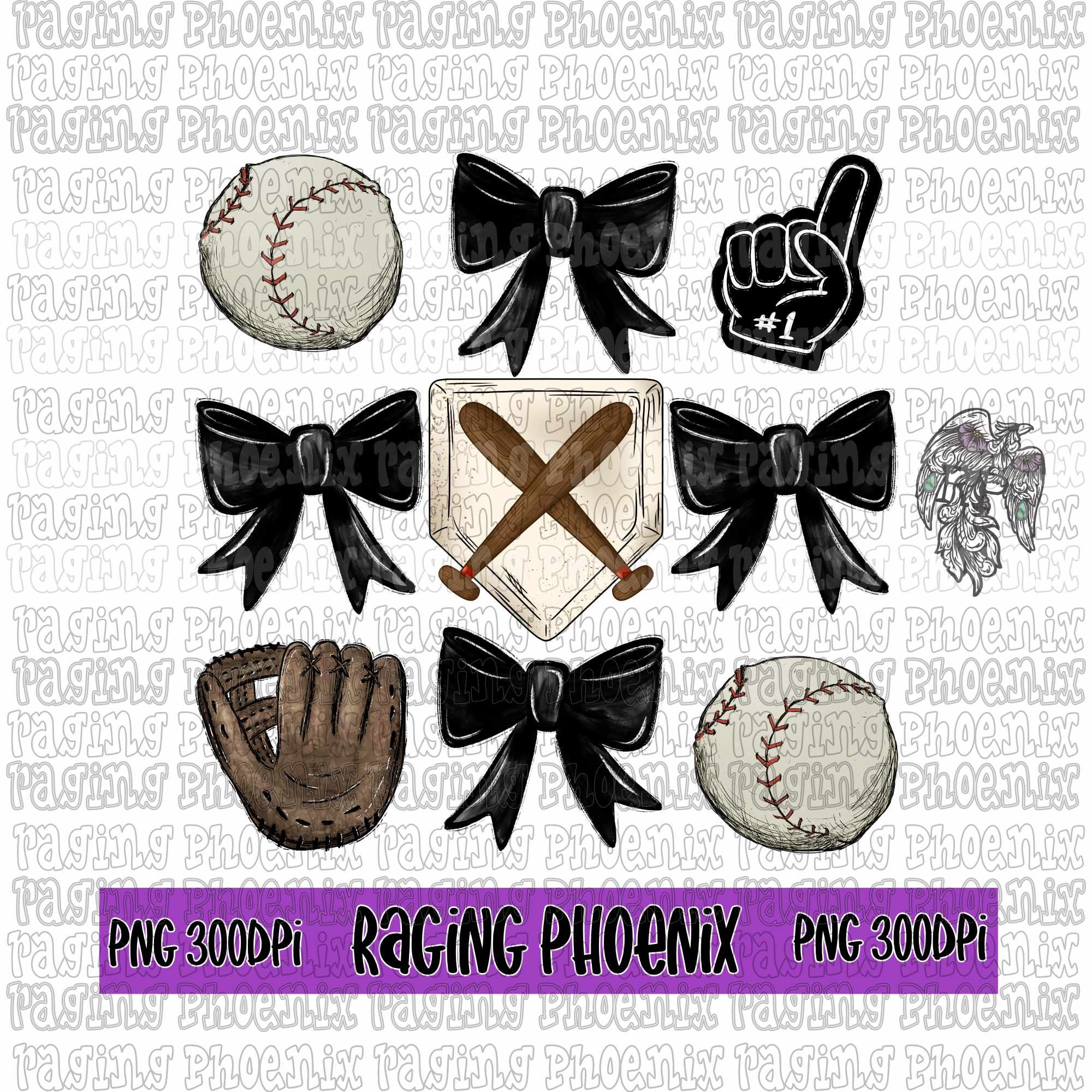BASEBALL COLLAGE-BLACK BS123C - Payhip