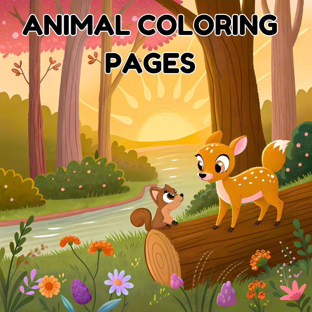 Easy Bold Animal Coloring Book for Kids – 35 Pages of Cute & Comfy Coloring Fun| coco wyo |bold and easy coloring pages for kids and adults