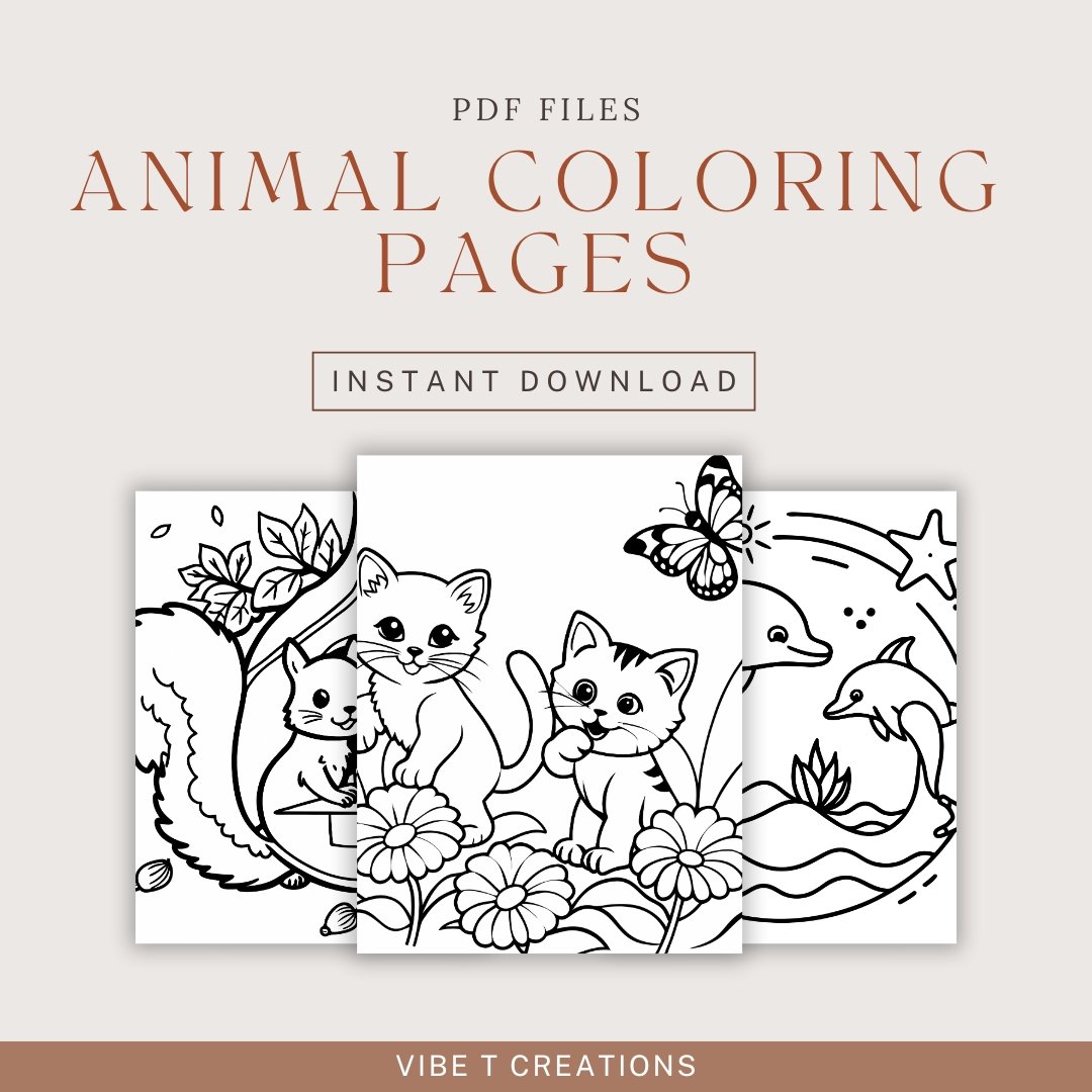 Easy Bold Animal Coloring Book for Kids – 35 Pages of Cute & Comfy Coloring Fun| coco wyo |bold and easy coloring pages for kids and adults