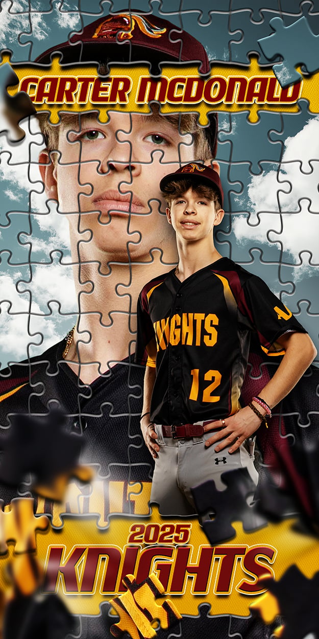 Photoshop Template, Digital Background, Sports Teams, Schools Photos, T&I, Any Sport, Epic, Dramatic, Creative, Easy to Use, Jigsaw, Puzzle, Pieces, Layered File