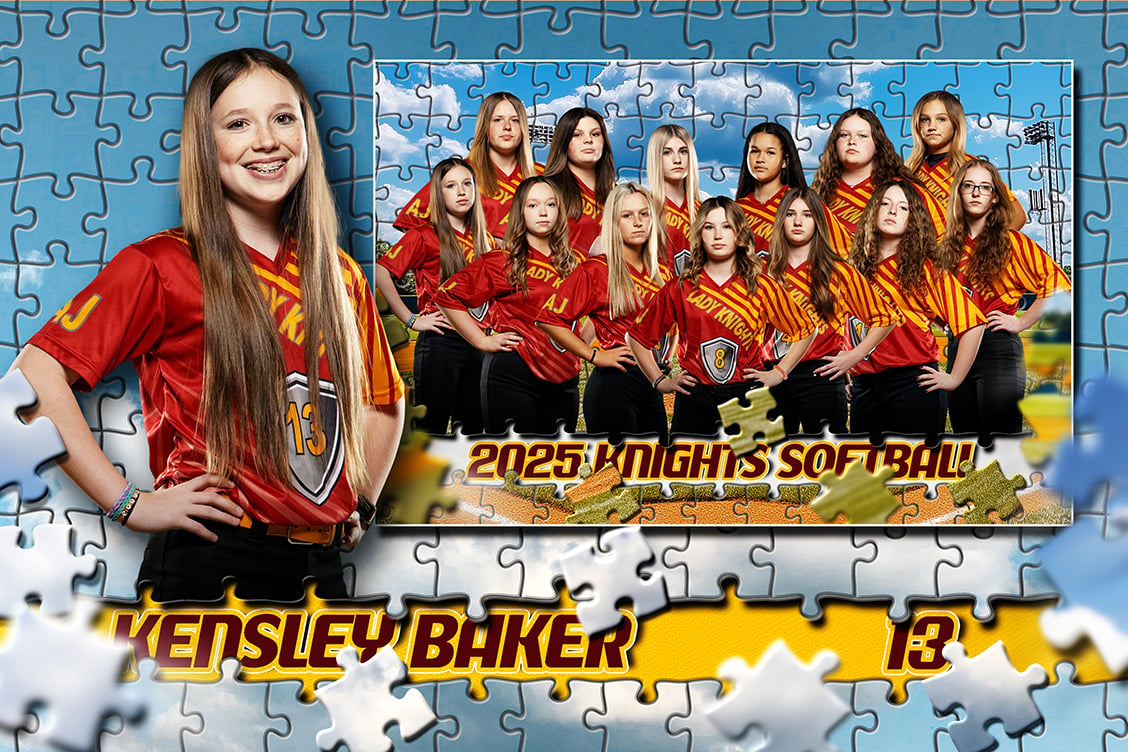 Photoshop Template, Digital Background, Sports Teams, Schools Photos, T&I, Any Sport, Epic, Dramatic, Creative, Easy to Use, Jigsaw, Puzzle, Pieces, Layered File